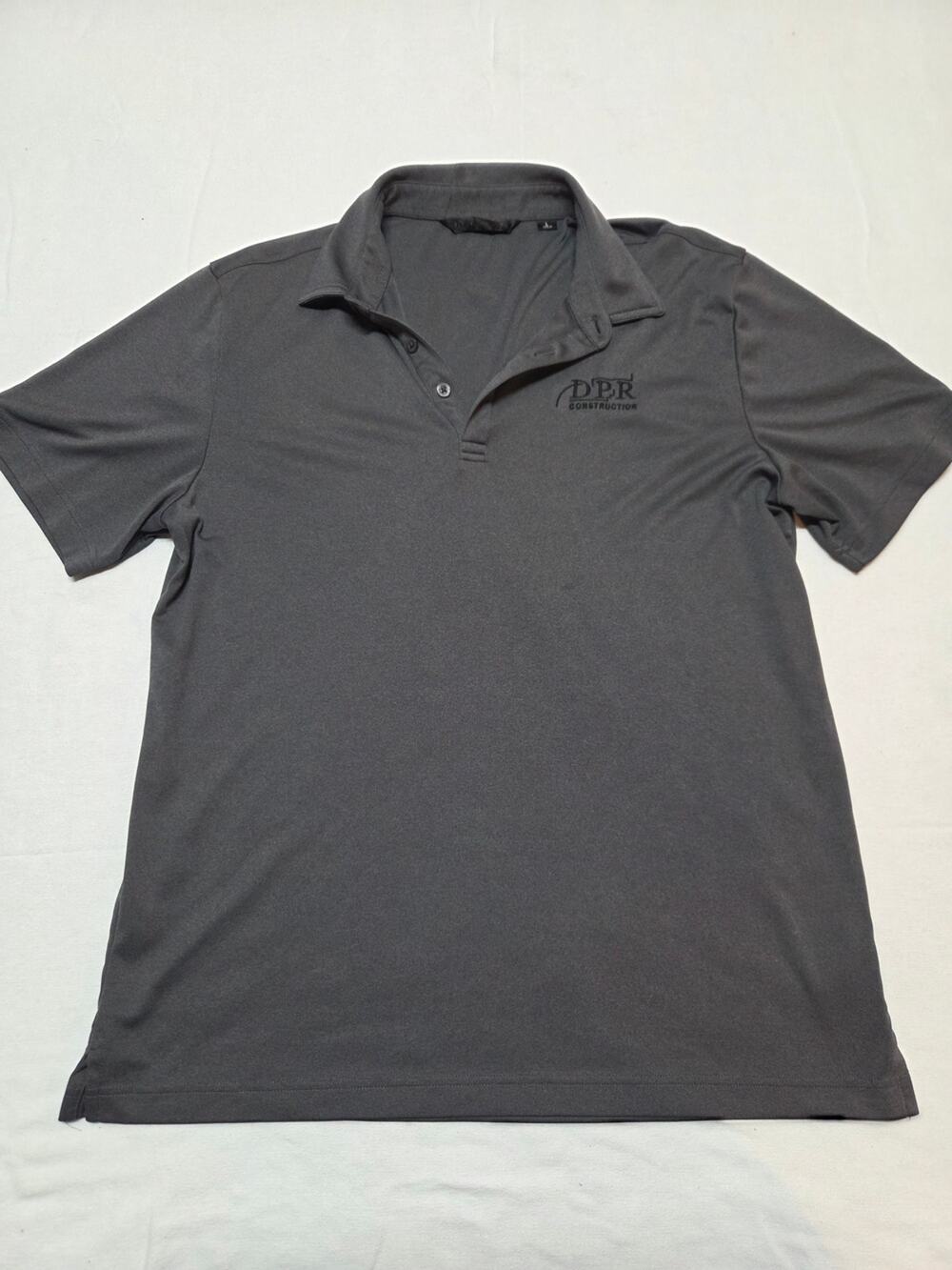 Travis Mathew Men's Gray Short-Sleeve Polo Size L